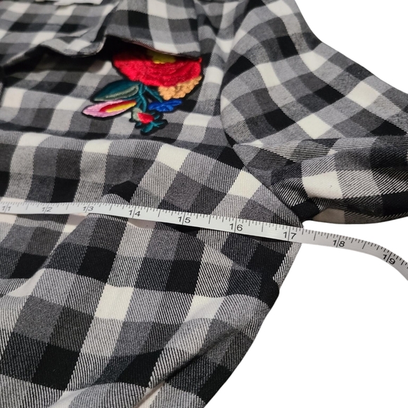 NICOLE MILLER checked flower dress 4 - Picture 5 of 9